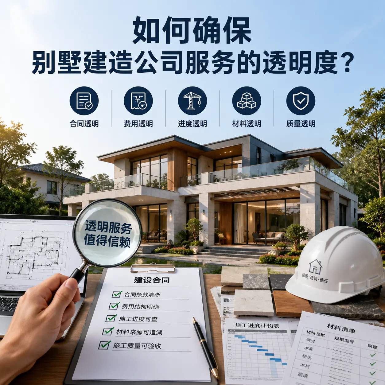 在 青海 如何确保别墅建造公司服务的透明度？