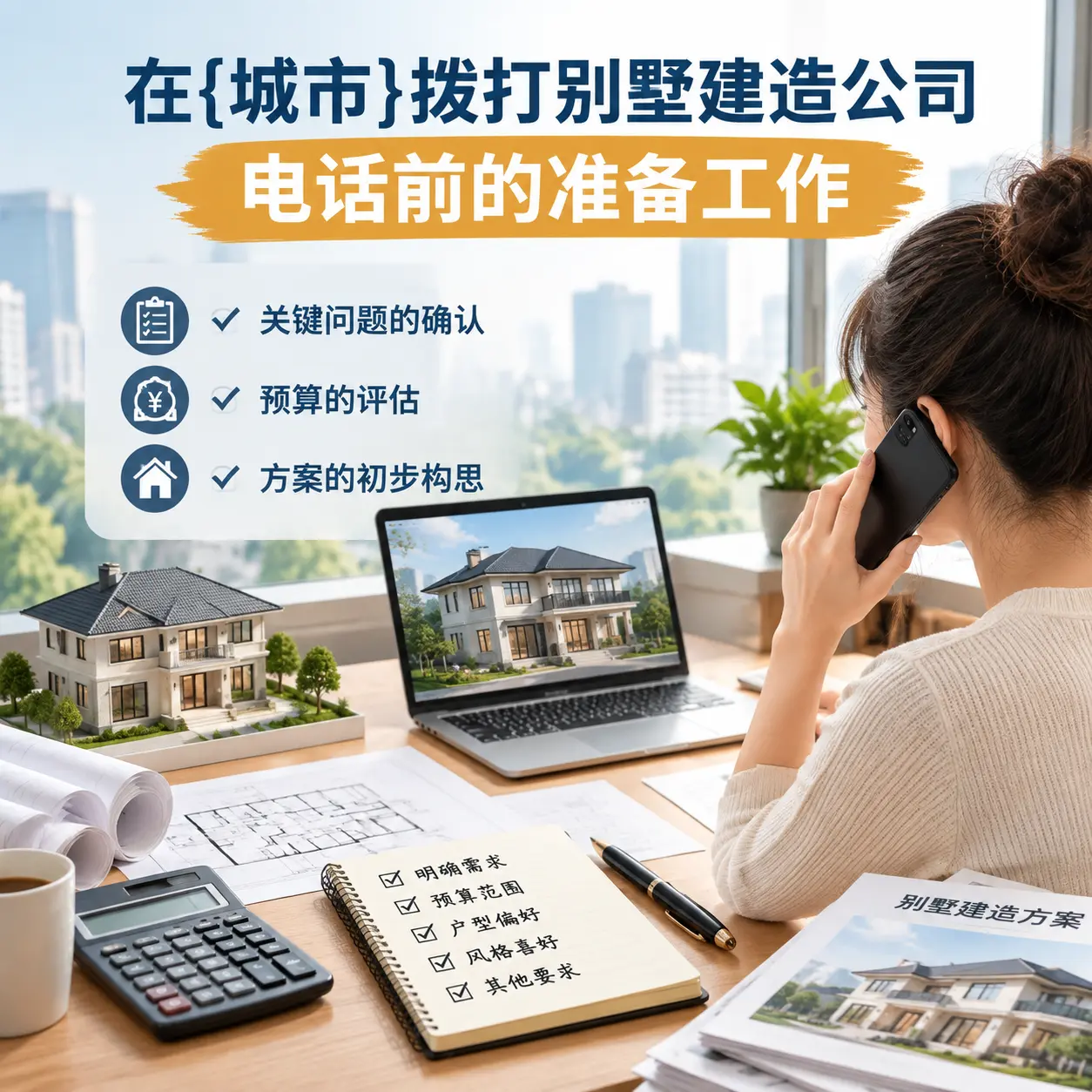 在青海拨打别墅建造公司电话前的准备工作