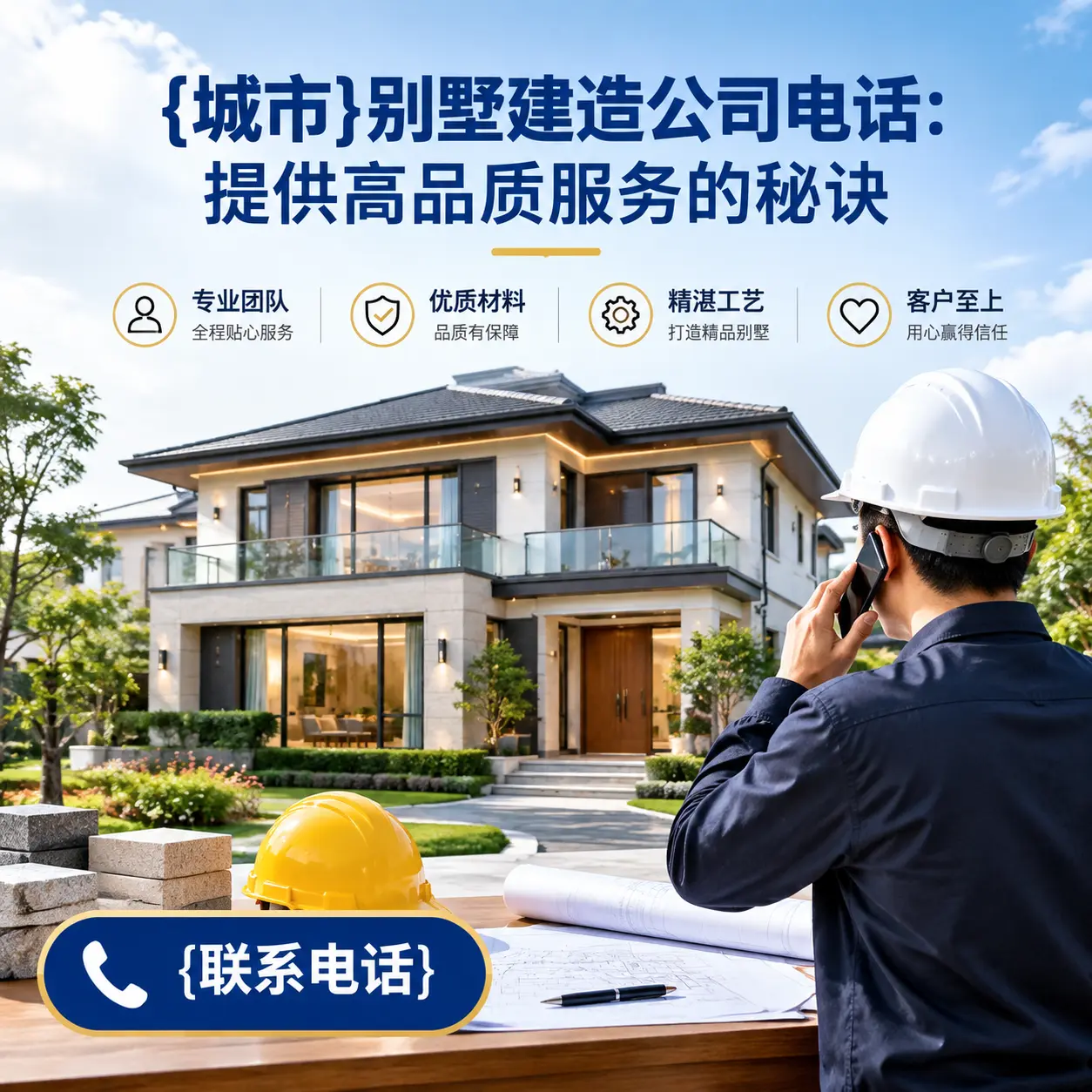 青海别墅建造公司电话:提供高品质服务的秘诀