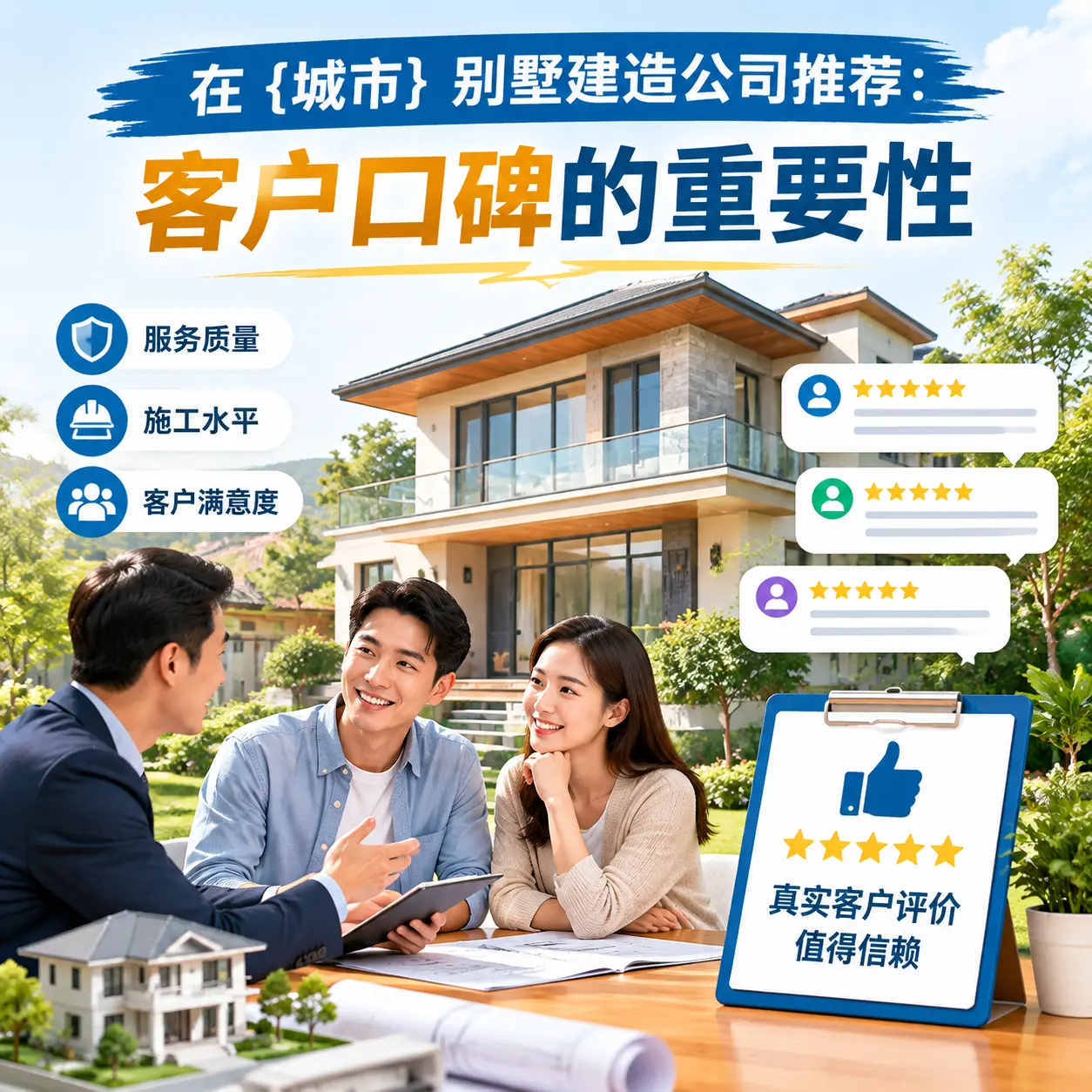 在 青海 别墅建造公司推荐：客户口碑的重要性