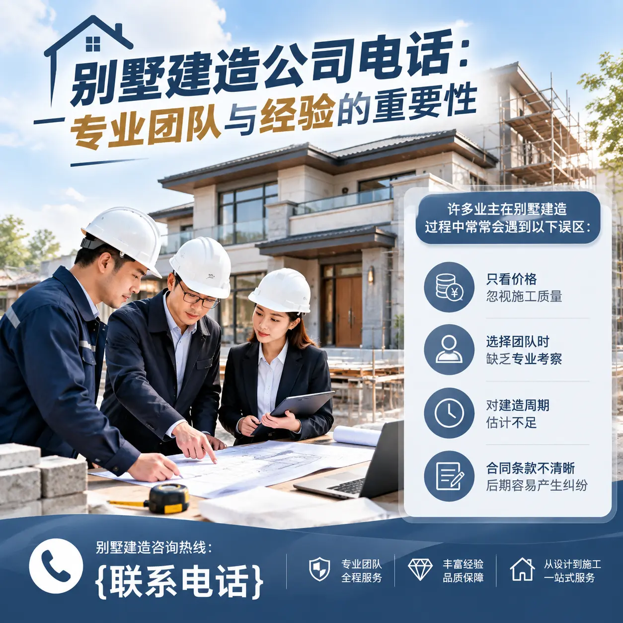 青海别墅建造公司电话:专业团队与经验的重要性