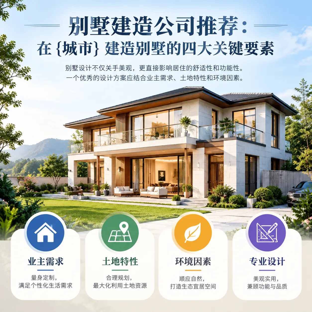 别墅建造公司推荐:在 青海 建造别墅的四大关键要素