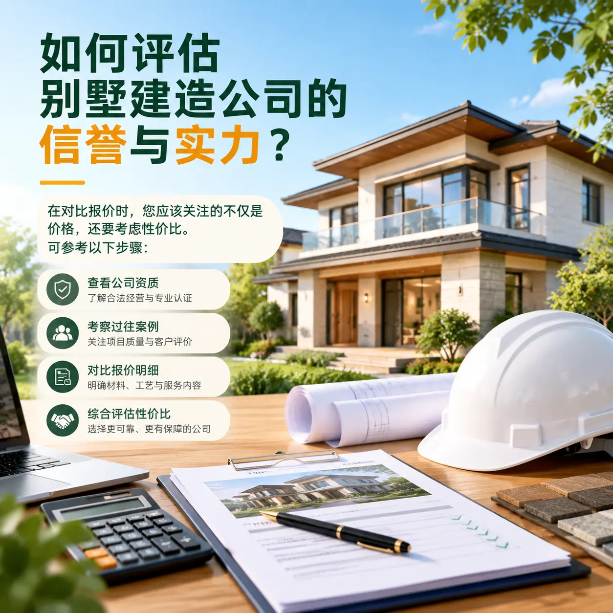 如何评估 青海 别墅建造公司的信誉与实力?