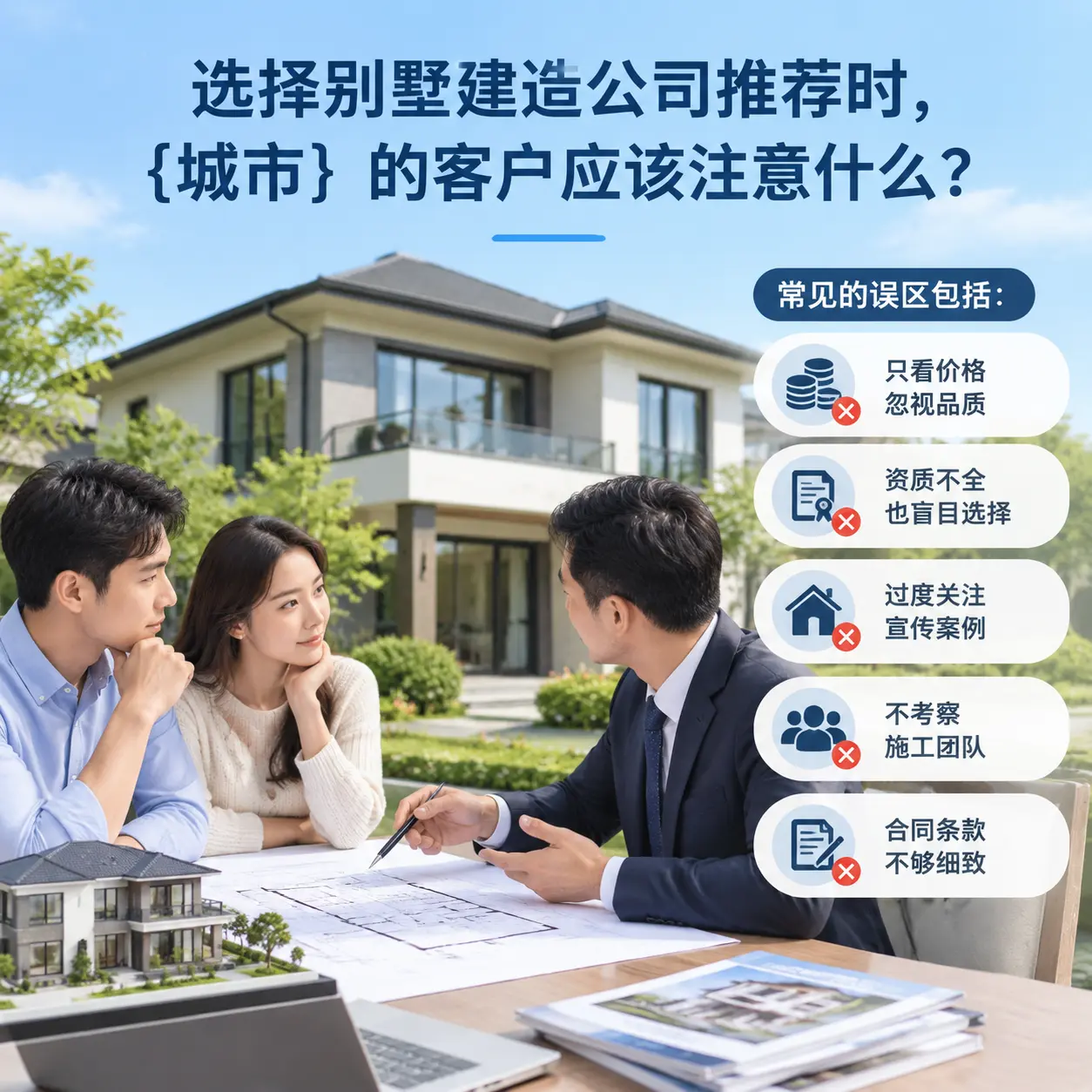 选择别墅建造公司推荐时，青海 的客户应该注意什么？