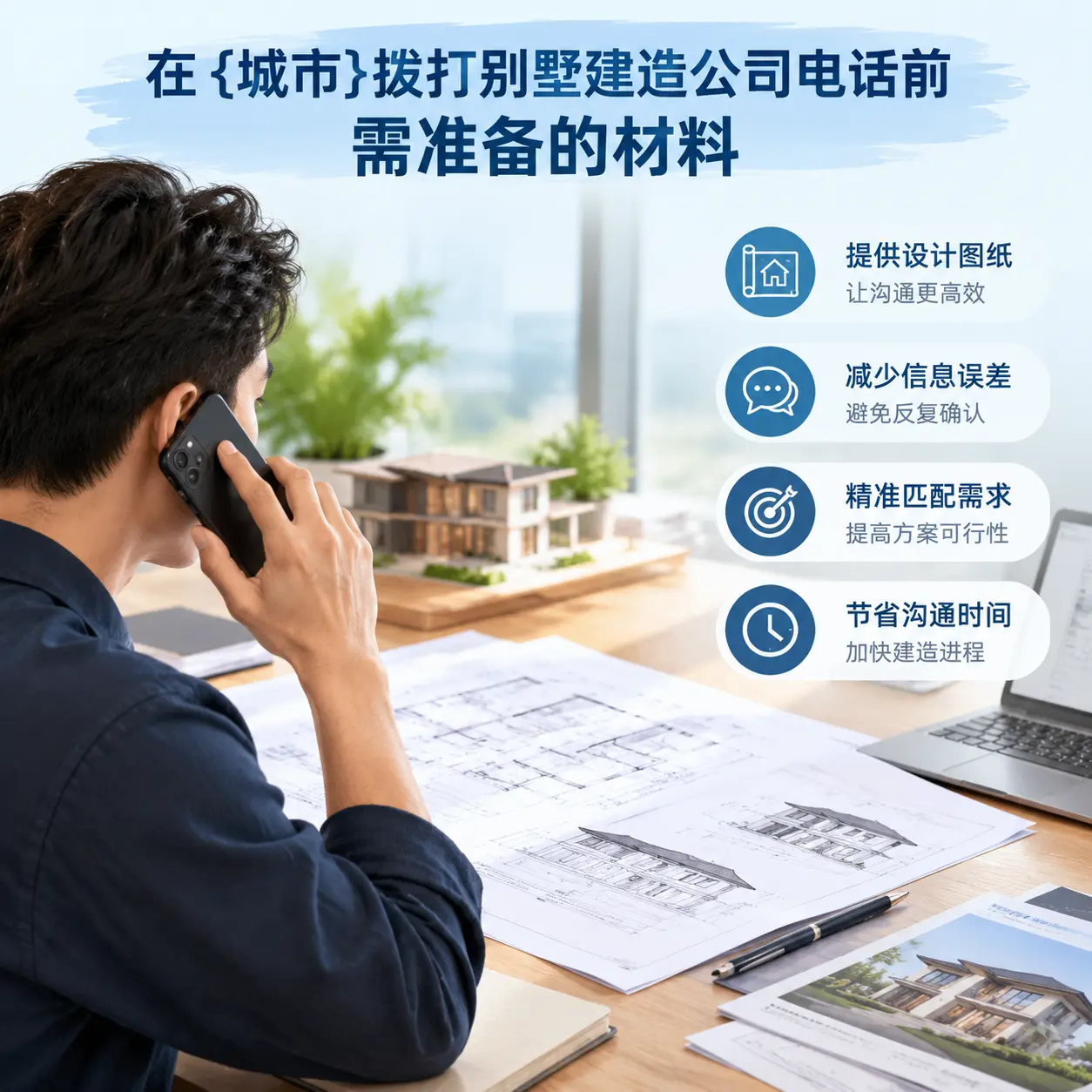 在青海拨打别墅建造公司电话前需准备的材料