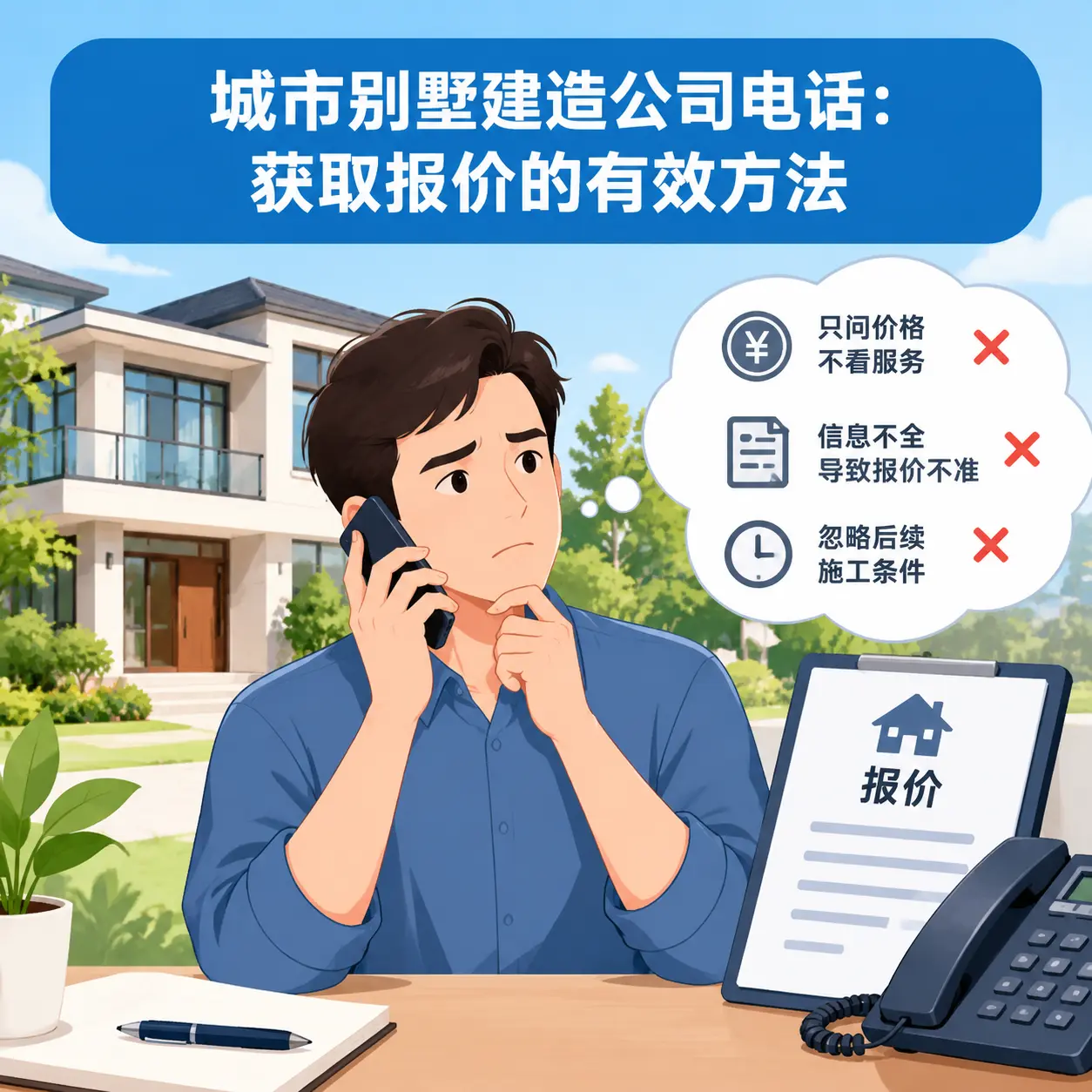 青海别墅建造公司电话:获取报价的有效方法